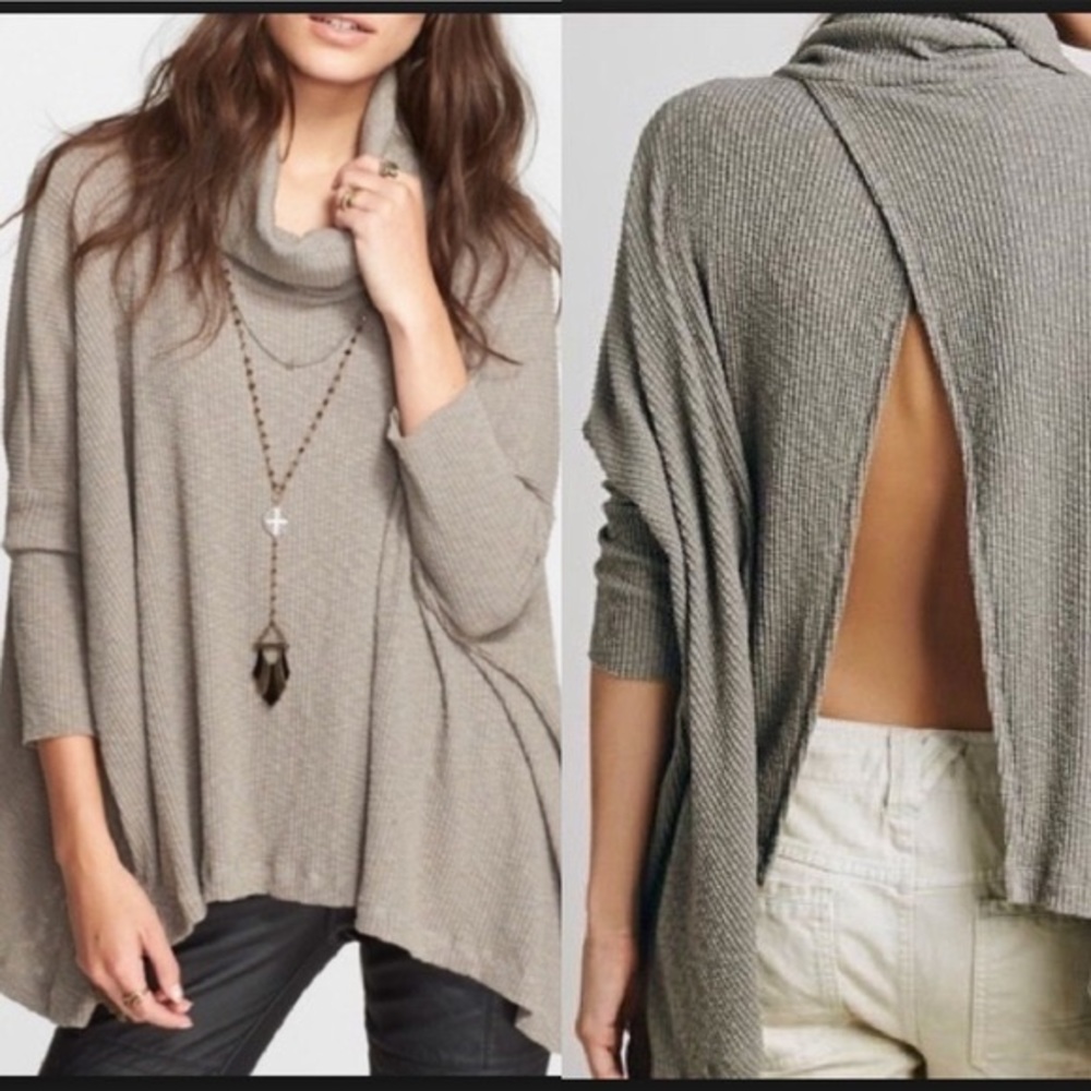 Free People World Traveler Cowl Neck Sweater